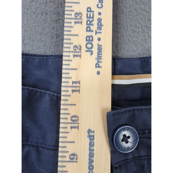 Hugo Boss BOSS Pants Mens 34R Navy Stretch Cotton Chino Flat Front Dress Casual - Picture 8 of 16